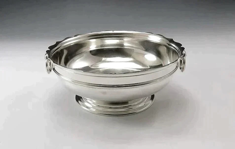 1927 Classic Gorham Sterling Silver Old Colony Double Handle Bowl