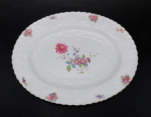 Copeland Spode Dresden Rose Savoy English Porcelain Serving Platter/Tray