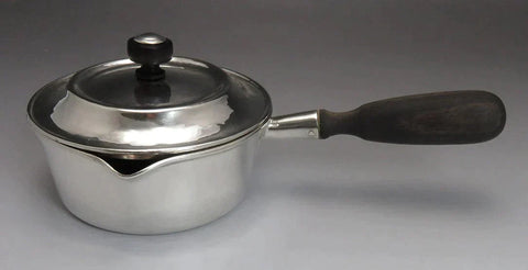 Antique Arts & Crafts Sterling Silver w/ Wood Covered Sauce Pot / Pourer