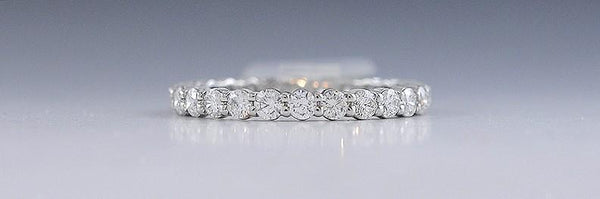 Must See Brand New ~1.04ct Diamond & Platinum Eternity Band Ring