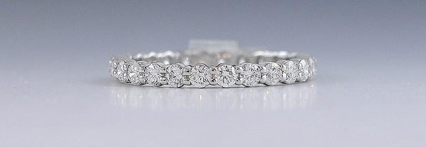 Must See Brand New ~1.04ct Diamond & Platinum Eternity Band Ring