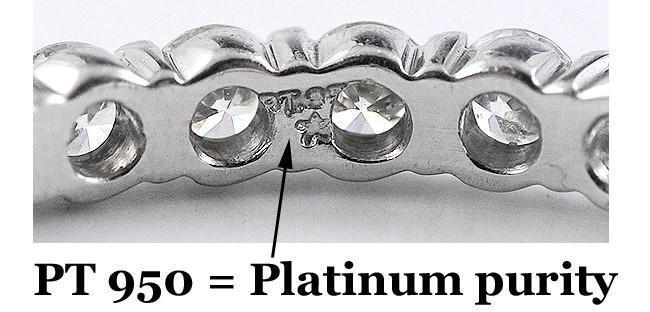 Must See Brand New ~1.04ct Diamond & Platinum Eternity Band Ring