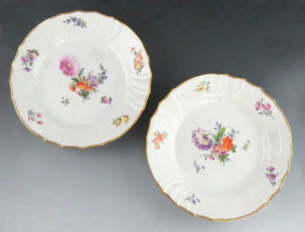 6 Royal Copenhagen Saxon Flower 493 Porcelain Salad/Dessert/Lunch Plates