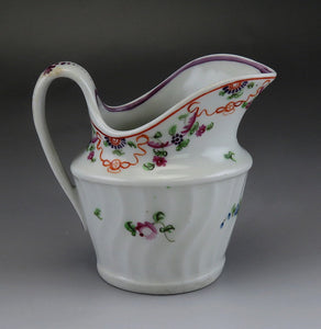 Lovely late 1700s English Floral Pearlware Porcelain Creamer Cream Pitcher