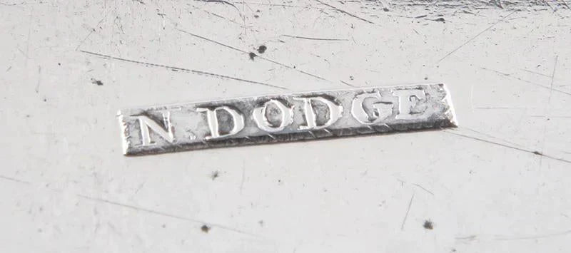 Antique c1800 American Coin Silver Serving Spoon 9 1/4” ED Monogram
