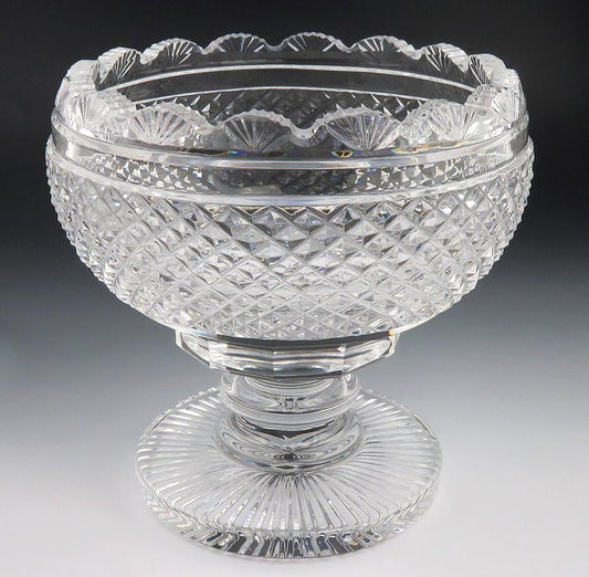 Modern Waterford Cut Glass Decorative Raised Pedestal Bowl Dish
