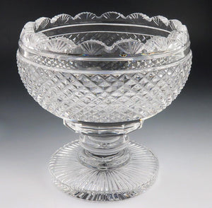 Modern Waterford Cut Glass Decorative Raised Pedestal Bowl Dish