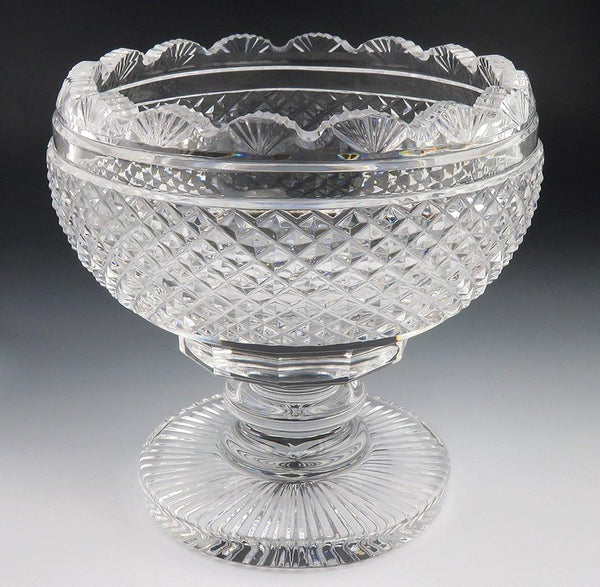 Modern Waterford Cut Glass Decorative Raised Pedestal Bowl Dish
