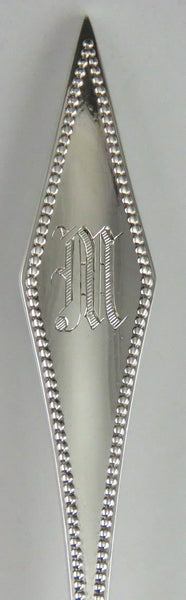 12 Fine Sterling Silver Howard Washington Pattern Strawberry Forks