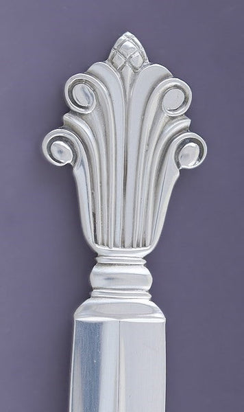 Georg Jensen Sterling Silver Acanthus Dronning Large Serving Scoop Spoon 8 1/8"