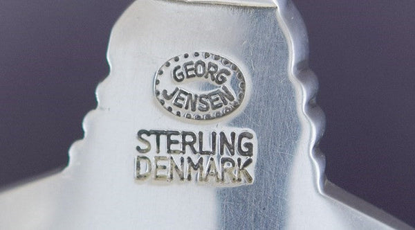 Georg Jensen Sterling Silver Acanthus Dronning Large Serving Scoop Spoon 8 1/8"