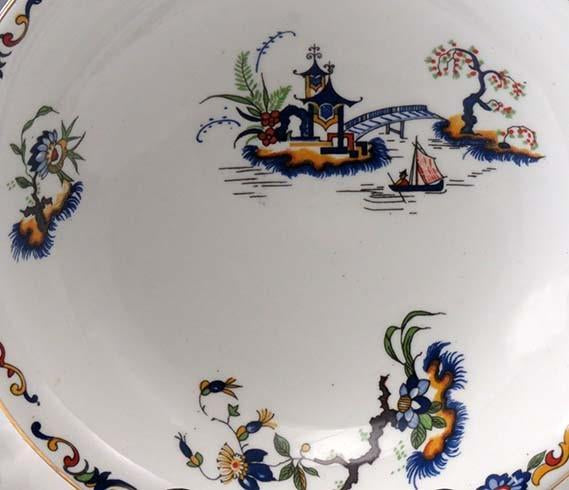 6 Late 1890's-Early 1900's John Maddock & Sons Cereal/Soup Bowls Canton