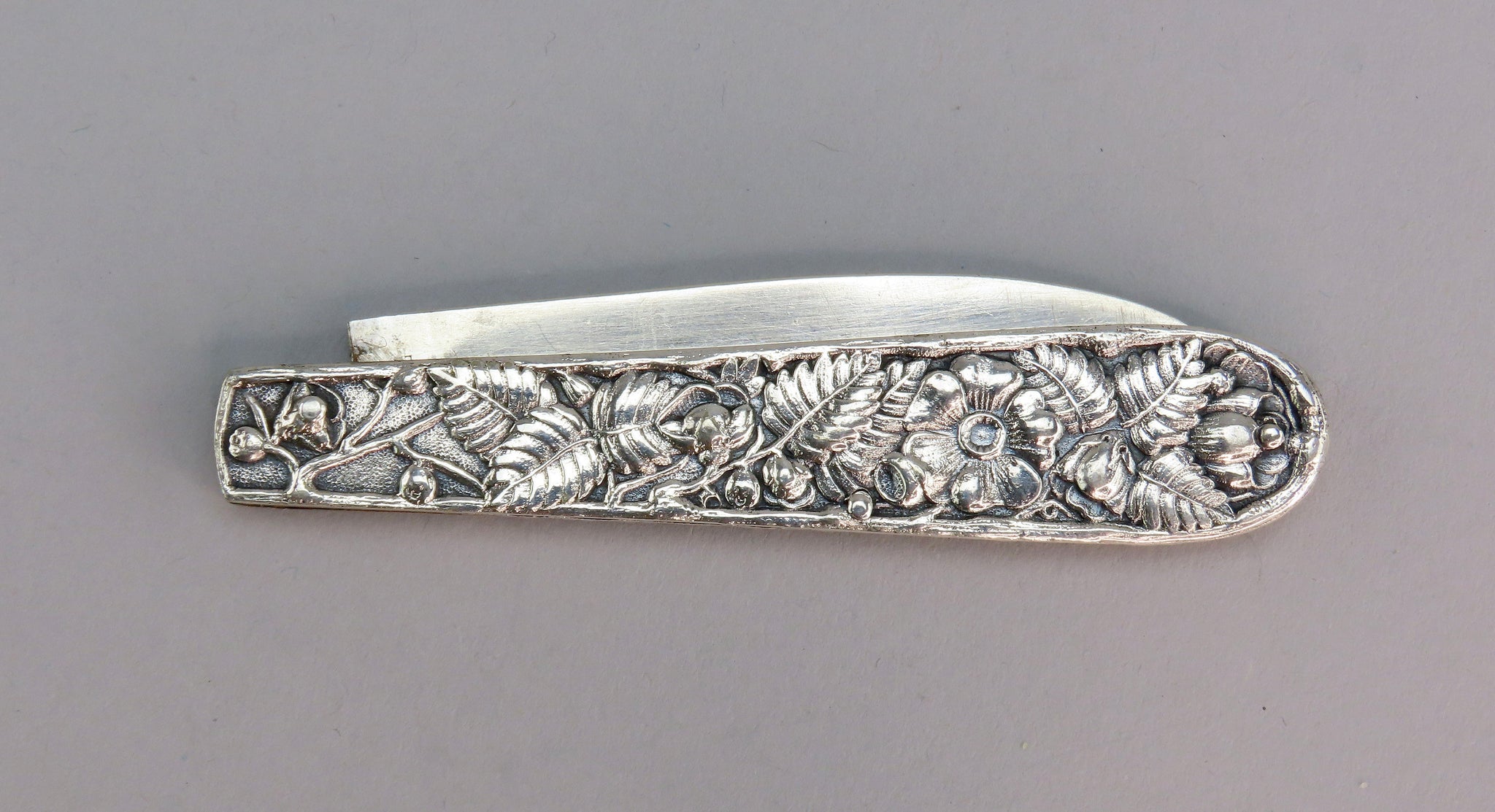 Antique Gorham American Cluny Pattern Sterling Silver Fruit Knife