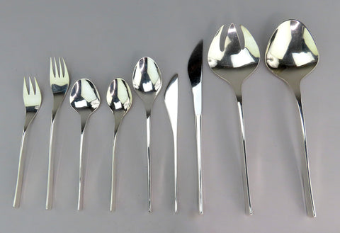 63pc International Sterling Silver Vision Flatware Set R. H. Pearson Mid Century