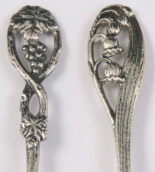 11 Late 1800's Italian/German 800 Silver Demitasse Spoons
