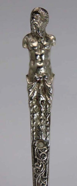 1888 Antique Dutch 833 Silver Spoon w/ Greco/Roman Character