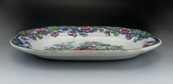 Antique Mid 19th Century English Copeland Late Spode Floral Serving Platter/Tray