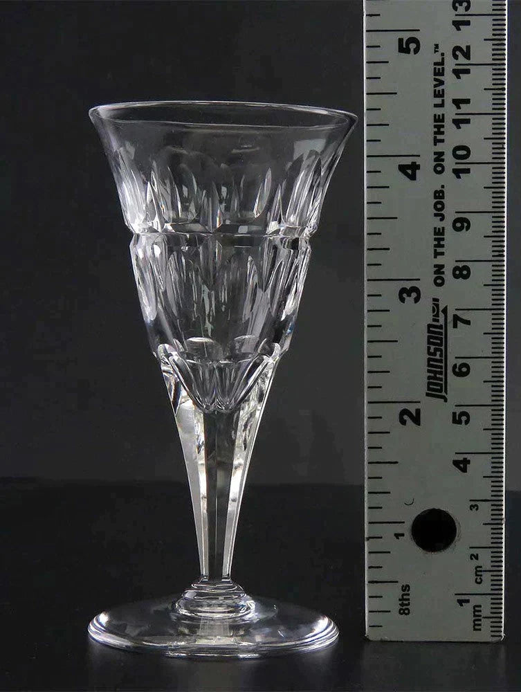 4 Fantastic Cut Glass Stuart Clifton Park Sherry Trumpet Glasses 4 Fantastic Cut Glass Stuart Clifton Park Sherry Trumpet Glasses