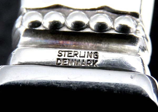 Vintage Danish Mid Century Modern Georg Jensen Acorn Sterling Silver Cake Knife