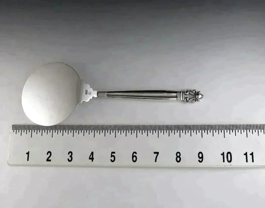 Fab Georg Jensen Sterling Silver Acorn Tomato / Croquette Server
