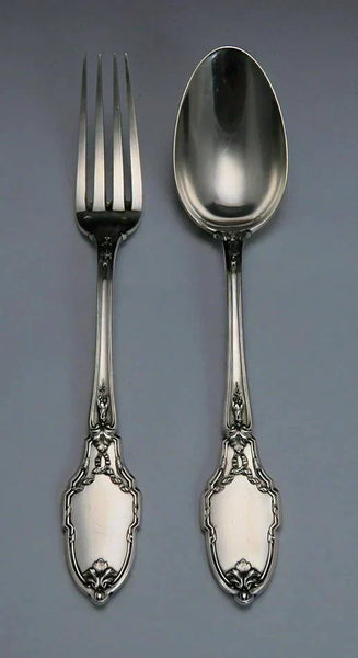 c1900 Superb French Silver 22pc Fork Spoon Set Maillard Freres Vazou