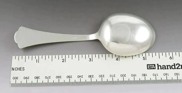 Antique Sterling Silver Tostrup Oslo Norwegian Enameled Grape Spoon 5 3/8”