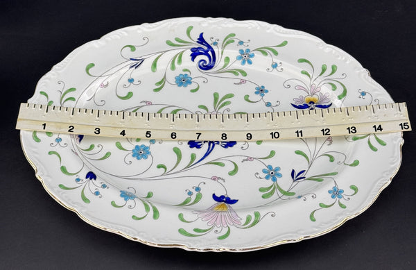 Coalport Fanfare Japan Pattern Oval Platter 14.75 x 11.5 Inches