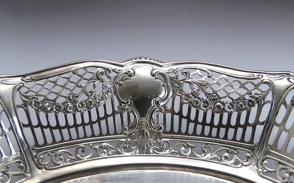 Late 19th Century German Silver Pierced Decorative Dish or Bowl