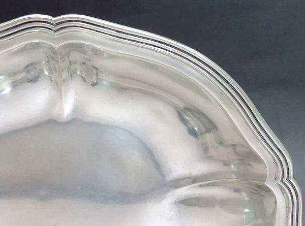 c1920s Handsome Arthur Stone Sterling Silver Lobed Bowl