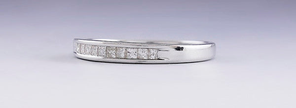 Classic 14k White Gold & .25ct Diamond Anniversary Band Ring