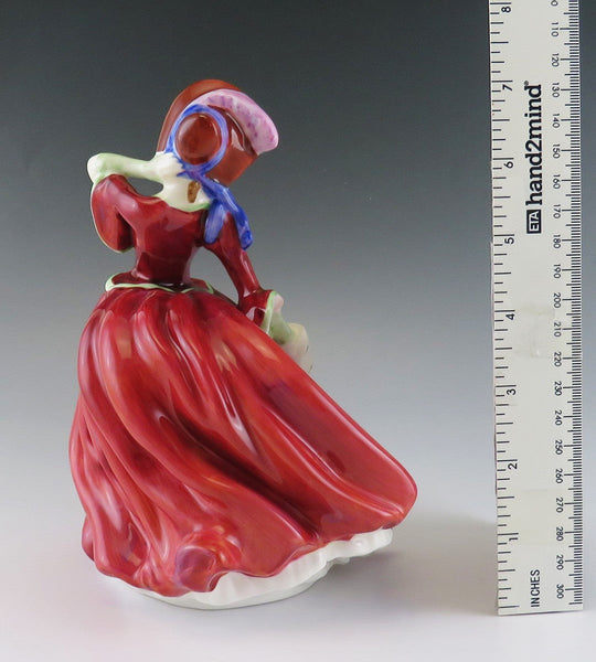 Vintage English Porcelain China Royal Doulton Autumn Breezes Figurine 7.5"