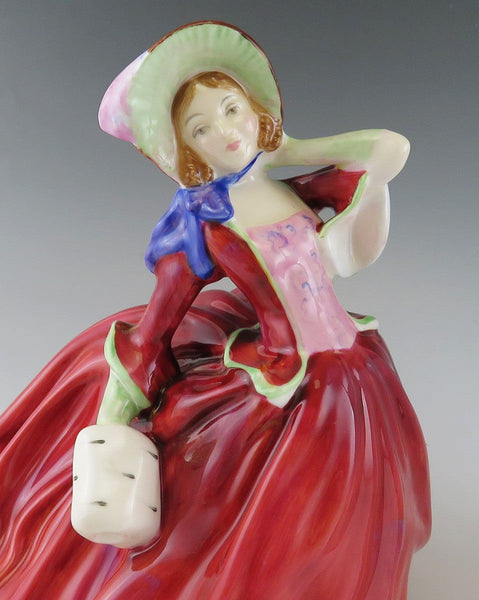 Vintage English Porcelain China Royal Doulton Autumn Breezes Figurine 7.5"
