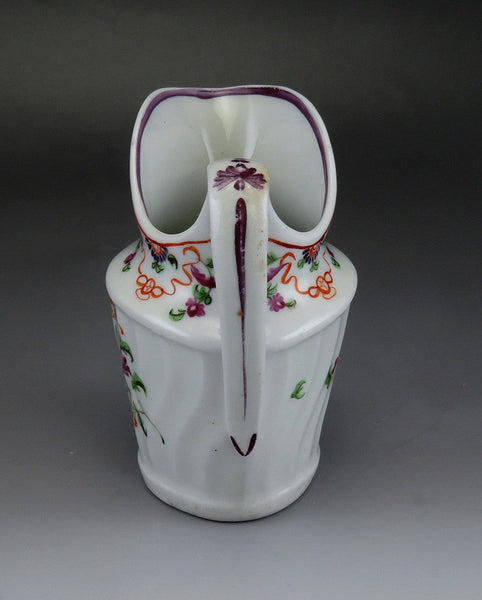 Lovely late 1700s English Floral Pearlware Porcelain Creamer Cream Pitcher