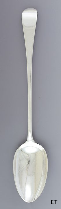 1792 English Georgian Sterling Silver Serving Platter Stuffing Spoon NO MONO