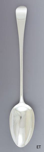 1792 English Georgian Sterling Silver Serving Platter Stuffing Spoon NO MONO