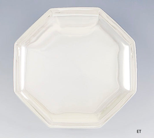 Antique c1907-1947 Tiffany & Co Sterling Silver Octagonal Dish Bowl 8 1/4"