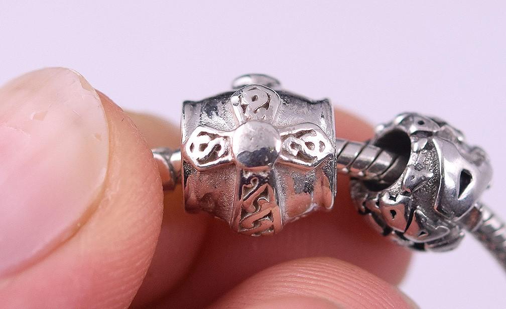 Adorable Small 6" Sterling Silver Chamilia and Others Charm Bracelet Child/Baby
