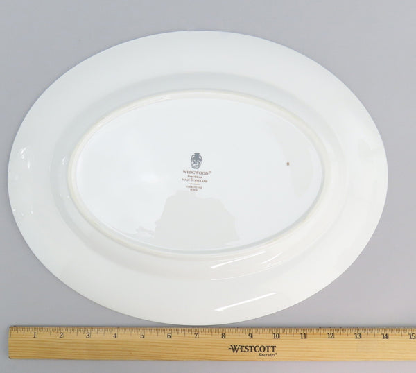 Great Wedgwood Florentine Dark Blue Navy Trim W1956 Small Platter 14" Long