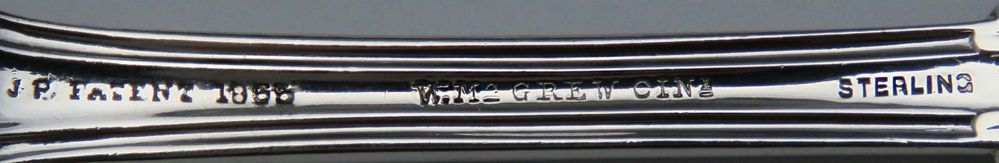 Circa 1858 (11) Polhemus Oriental Sterling Silver Dinner Forks