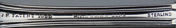 Circa 1858 (11) Polhemus Oriental Sterling Silver Dinner Forks