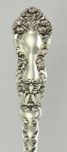 Rare Antique Gorham Imperial Chrysanthemum Sterling Silver Gilt Olive Spoon