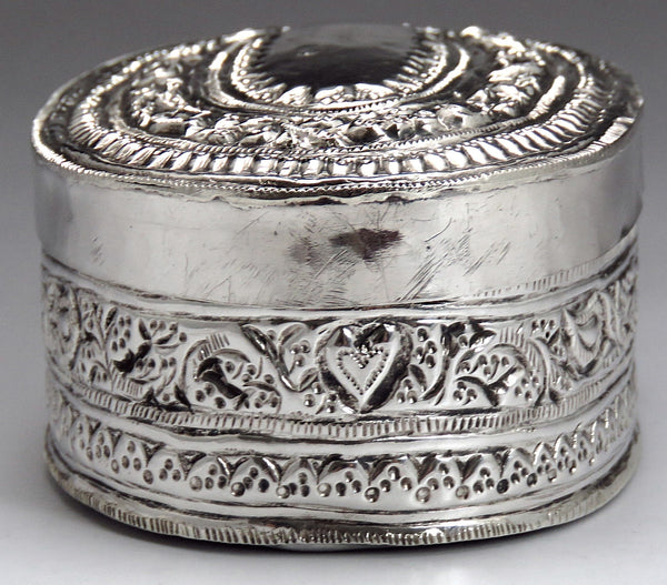 Lovely Mid-Late 1800's Antique Asian 900 Silver Box