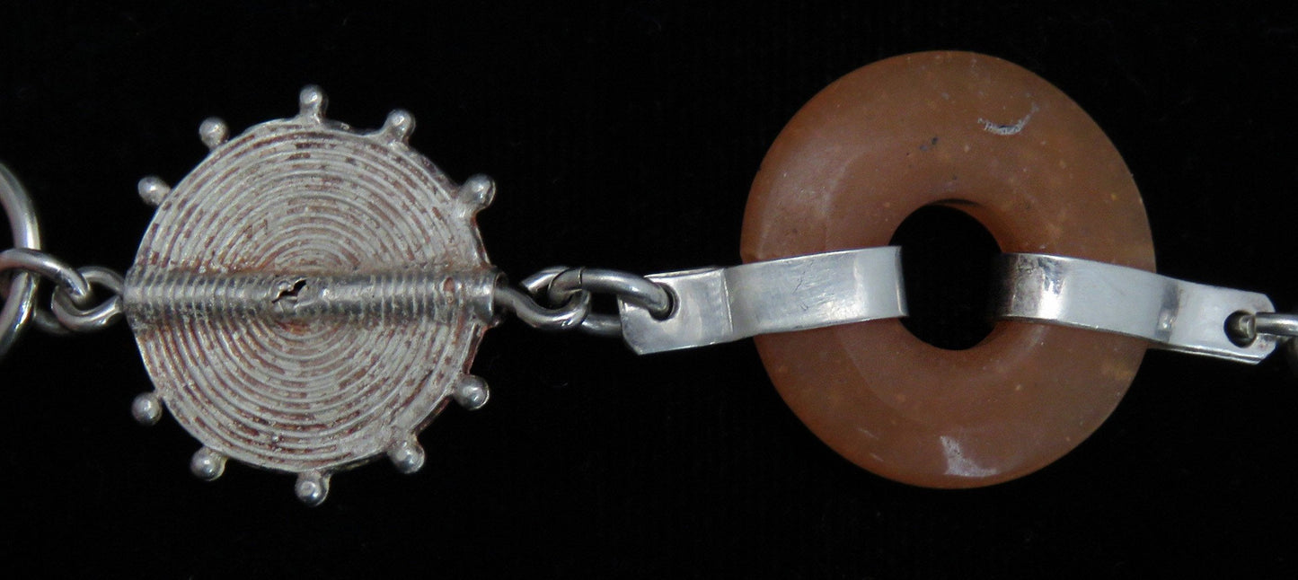 1950's-1970's Tibetan Sterling Silver Lion Bracelet