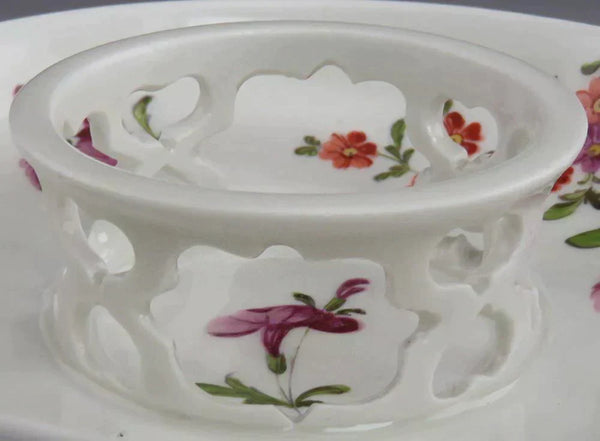 Antique 1700's Royal Vienna Austrian Porcelain Trembleuse Saucer