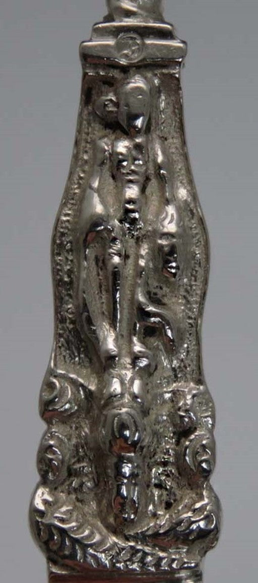 1887 Antique Dutch 833 Silver Apostle Serving Fork