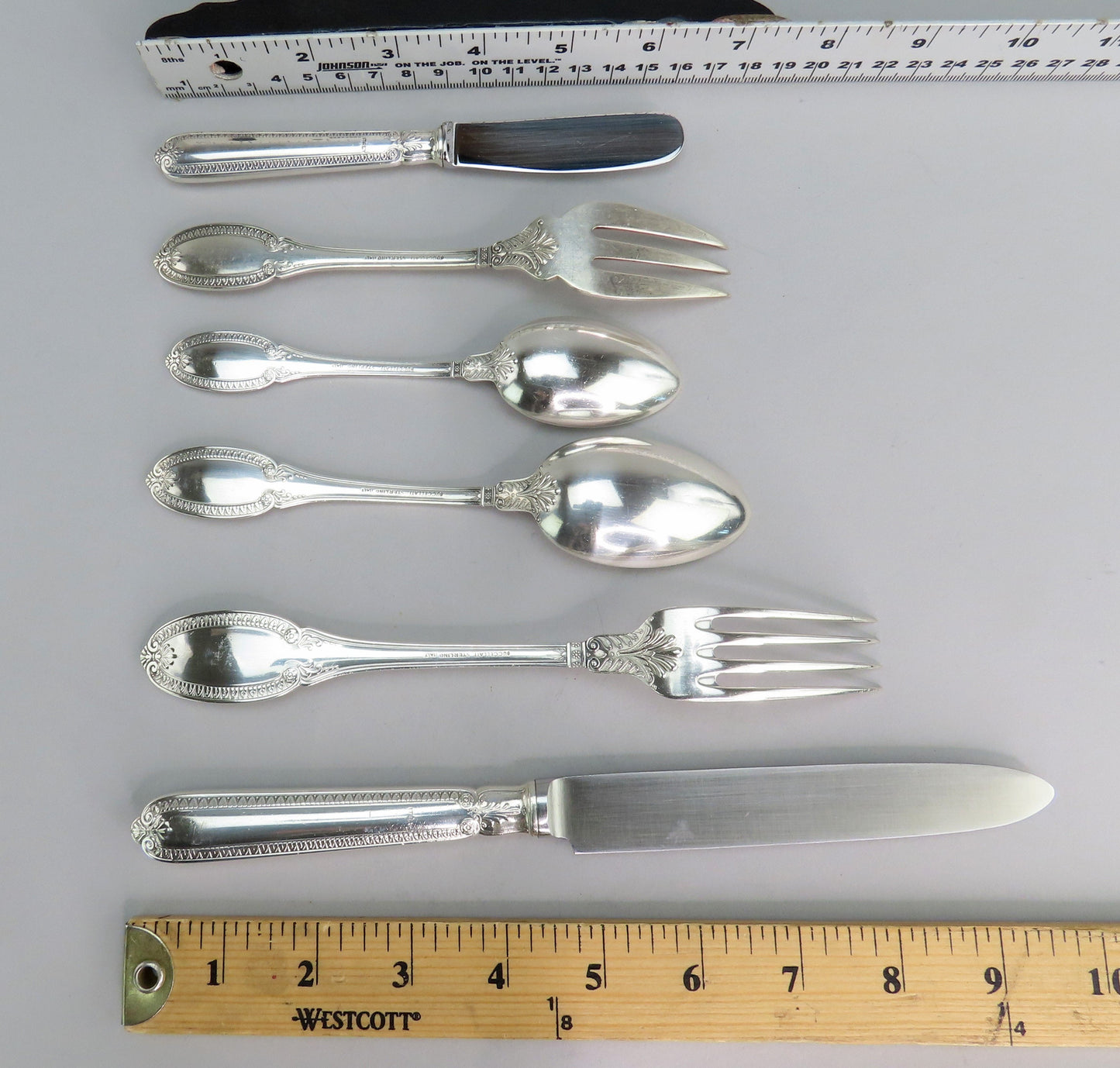 Superb Buccellati Sterling Silver 79pc Empire Impero Flatware Set Dinner Size