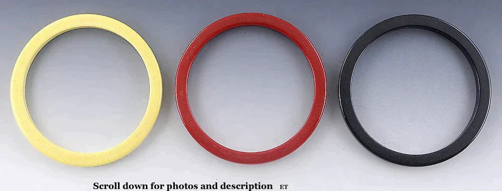 Neat Set 3 Vintage Bakelite Bangle Bracelets Red Black & Yellow