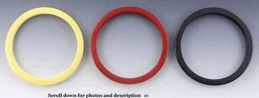 Neat Set 3 Vintage Bakelite Bangle Bracelets Red Black & Yellow