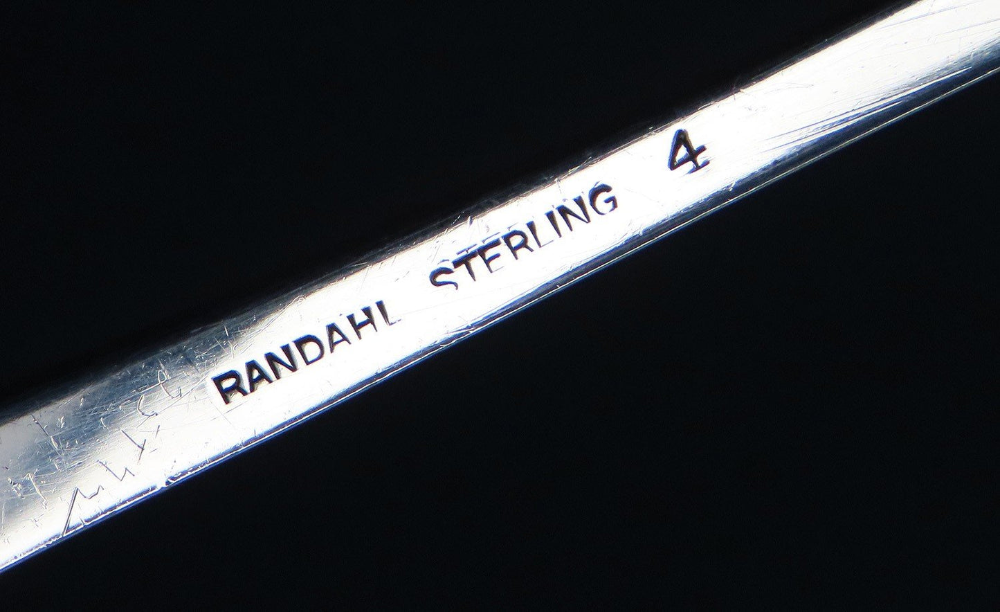 Lovely Randahl Arts Crafts Sterling Silver Candle Snuffer No Mono 8 3/8 Inches