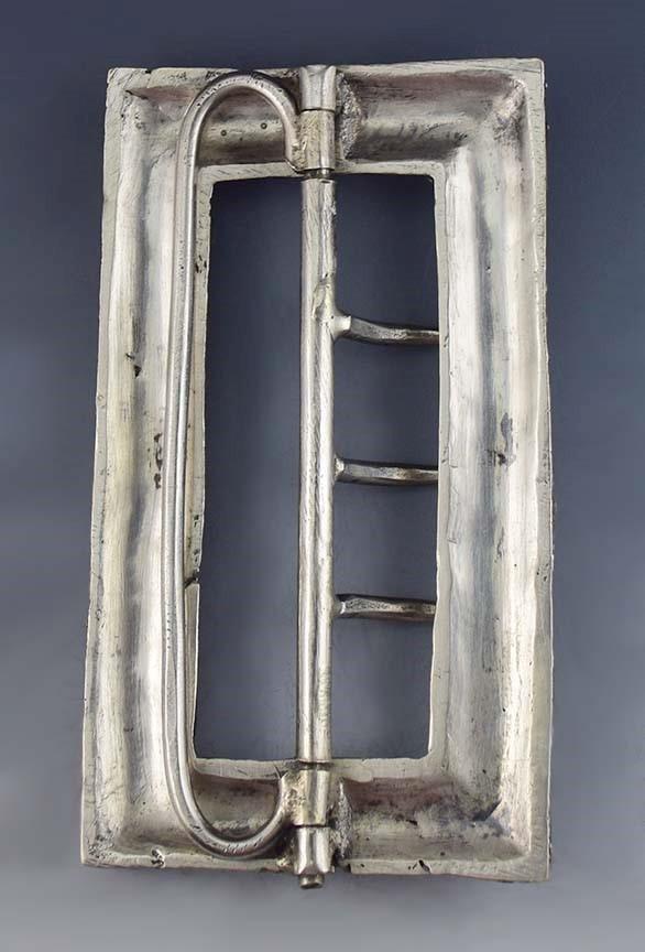 Fabulous 1850s-1890s Antique 900 Purity Silver Buckle